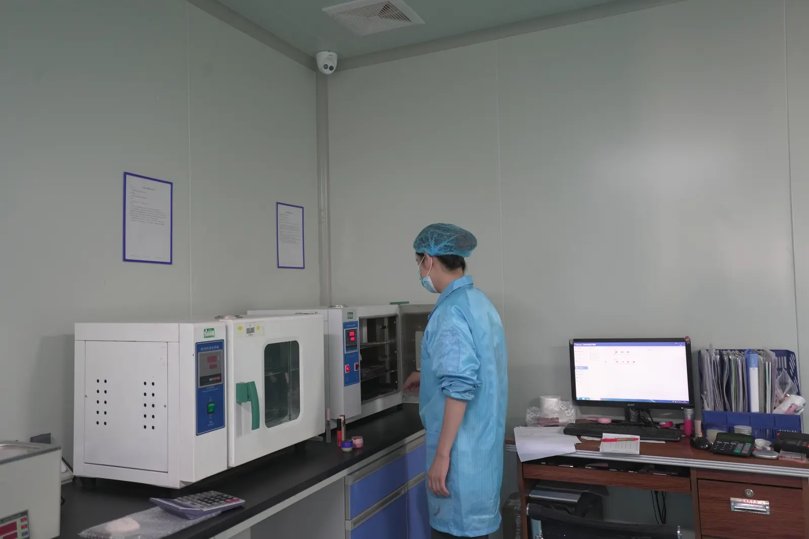 ARIS Cosmetics inspection equipment and QC room