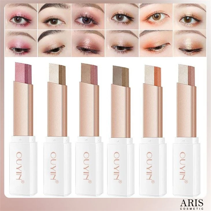 2 Colors Gradient Eyeshadow Stick Matte view 1