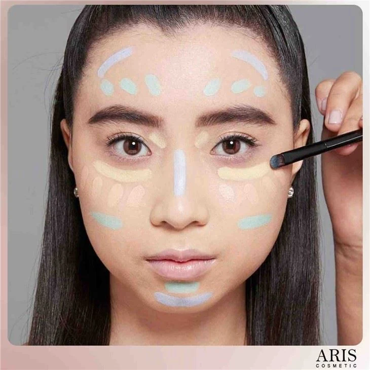 New 6 Color Cosmetics Cream Contour And Highlighting Makeup Kit Color Correcting Cream Concealer Camouflage Makeup Palette view 2
