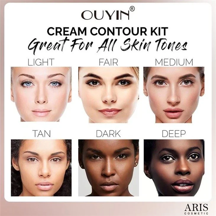OUYIN Creamy Contour And Highlighter Makeup Kit - Contour/Concealer Palette view 5