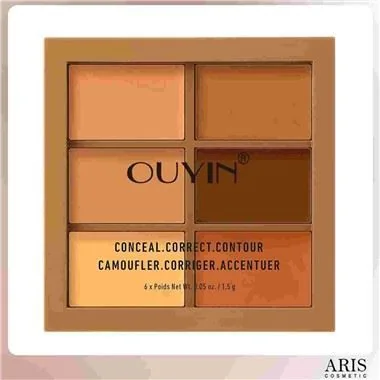 New 6 Color Cosmetics Cream Contour And Highlighting Makeup Kit Color Correcting Cream Concealer Camouflage Makeup Palette